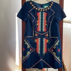 Maeve Anthropologie embroidered dress 0P
